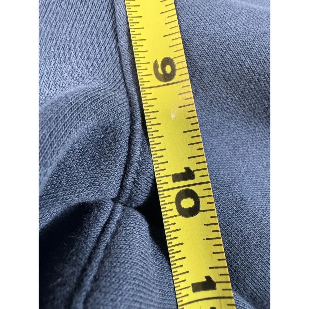 Nike Sweat Shorts Boys Small Blue Spellout Logo‎ Cotton Fleece Lined Drawstring